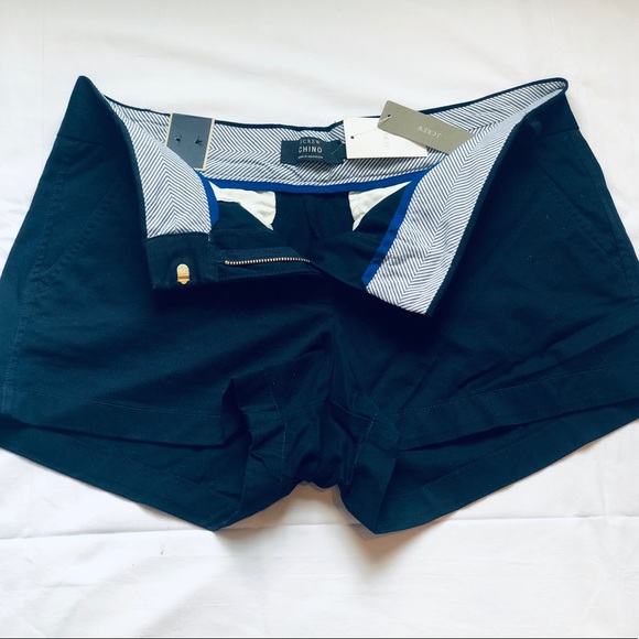 J. Crew Pants - J. Crew navy blue 3” chino shorts NWT size 10